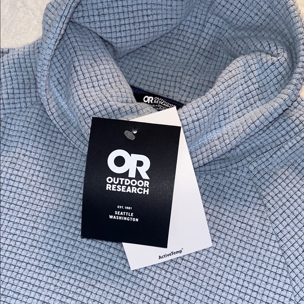 OUTDOOR RESEARCH TRAIL MIX COWL PULLOVER NWT in Arctic Blue XS - Picture 3 of 10